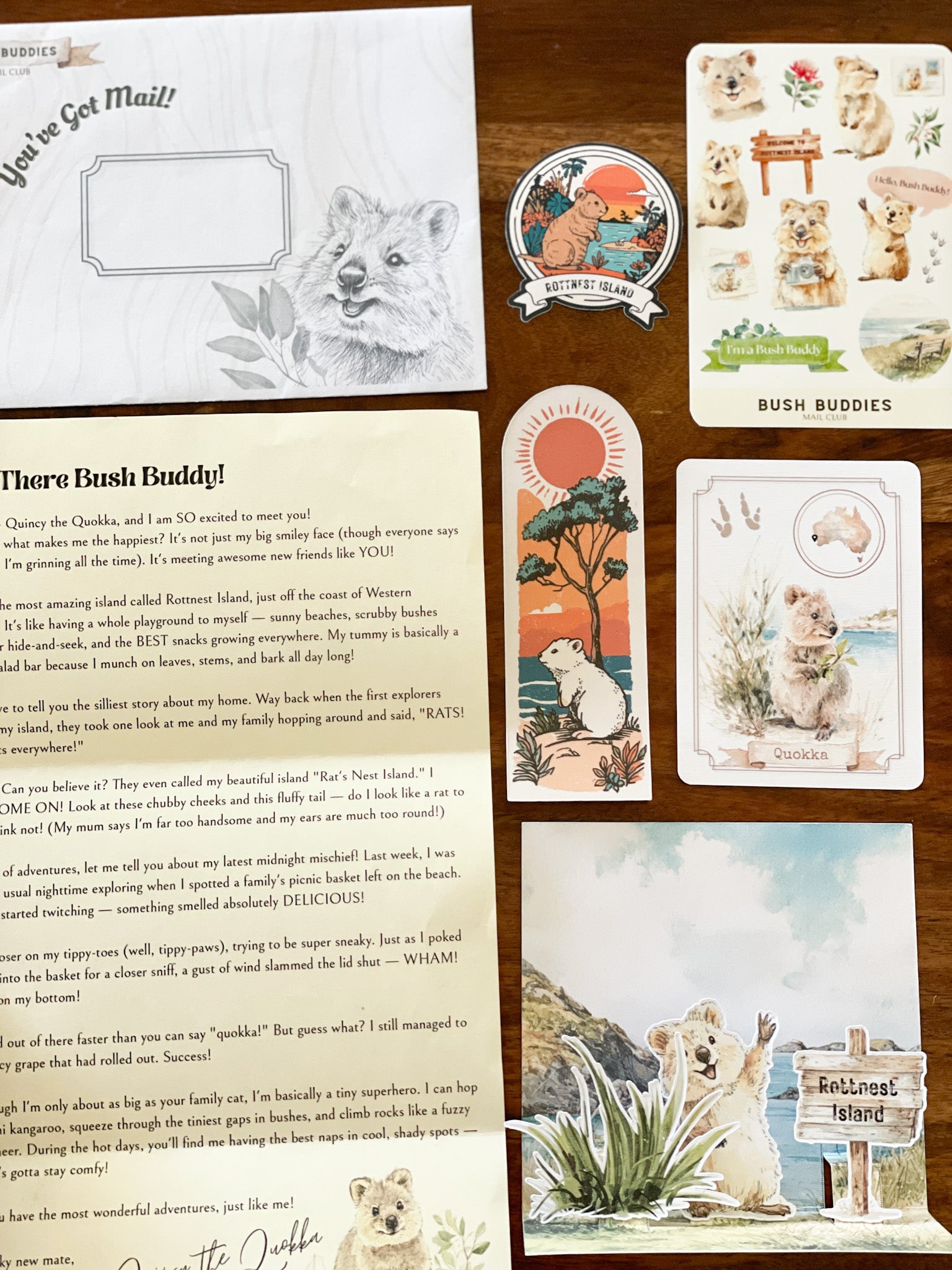 Past Adventure - January - Quincy the Quokka