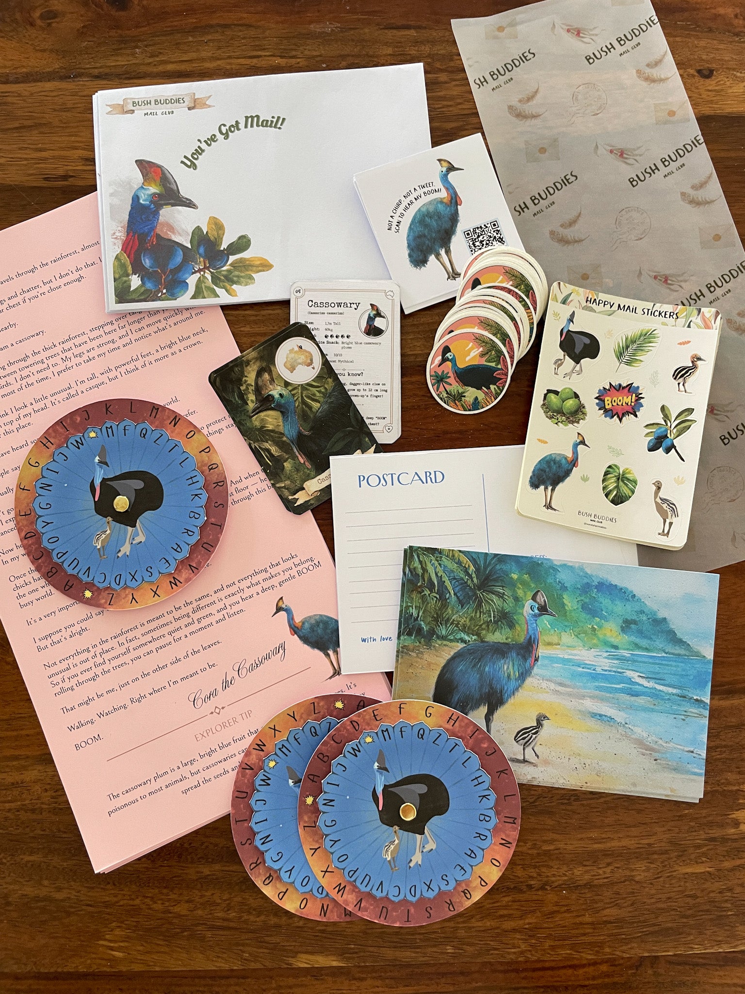 Past Adventures - May - Cora the Cassowary