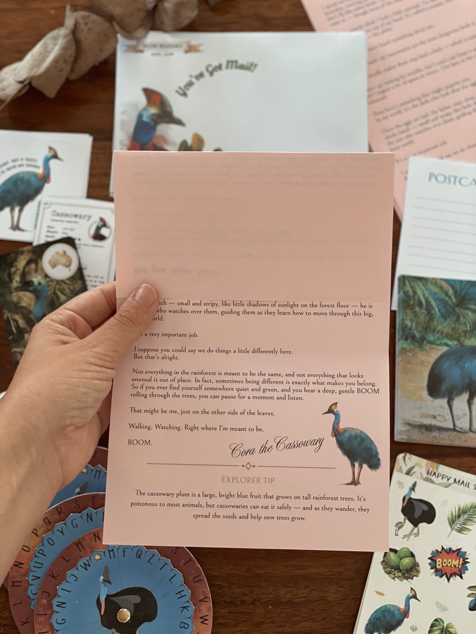 Past Adventures - May - Cora the Cassowary