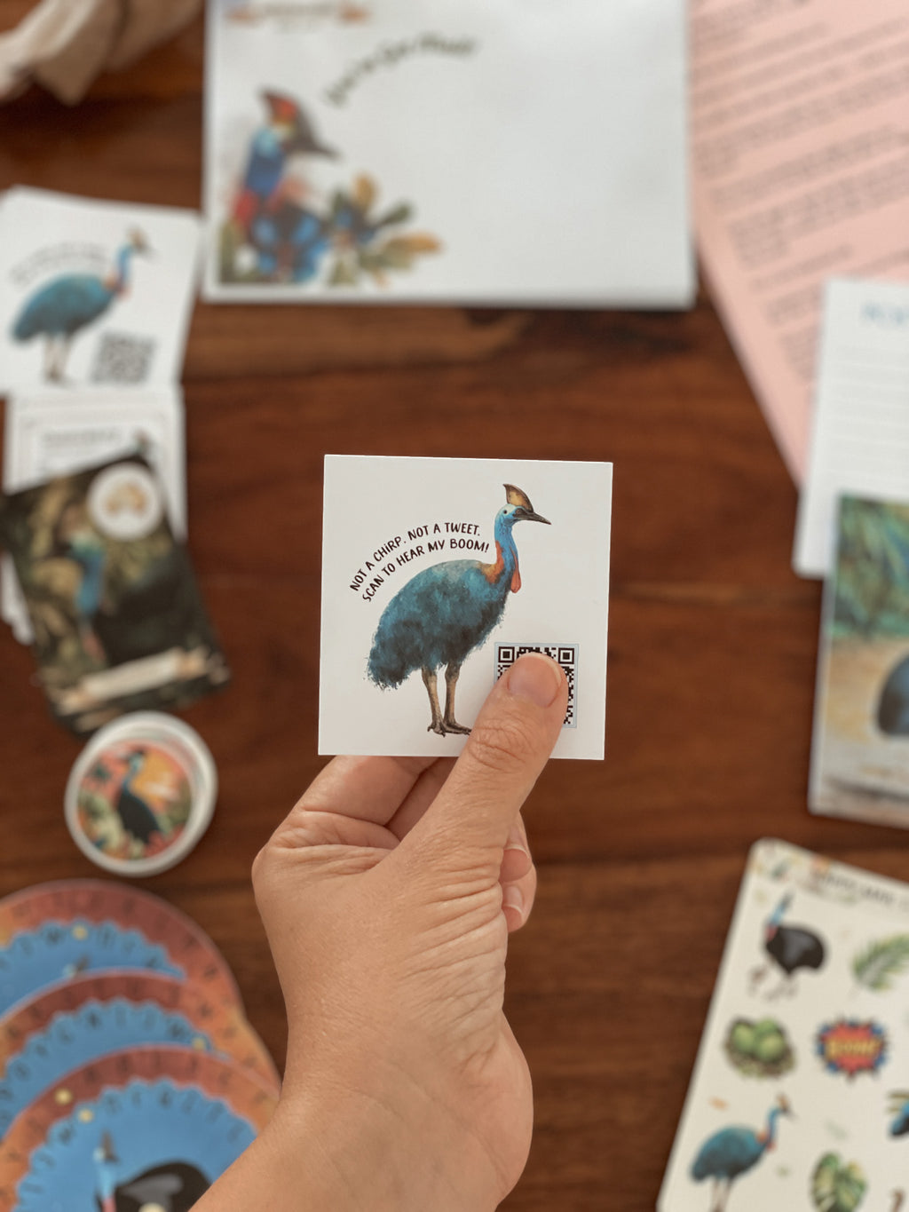 Past Adventures - May - Cora the Cassowary